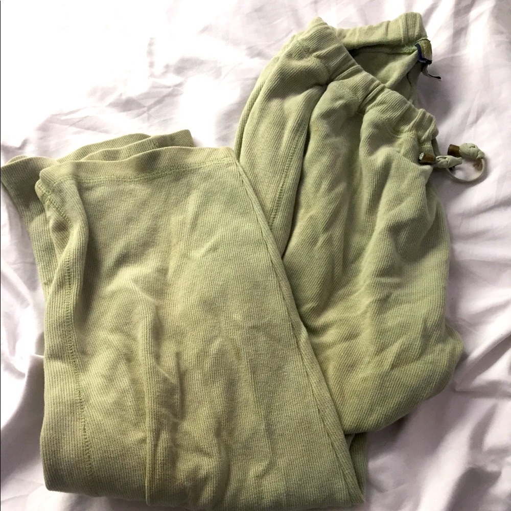 Sage green pajama pants